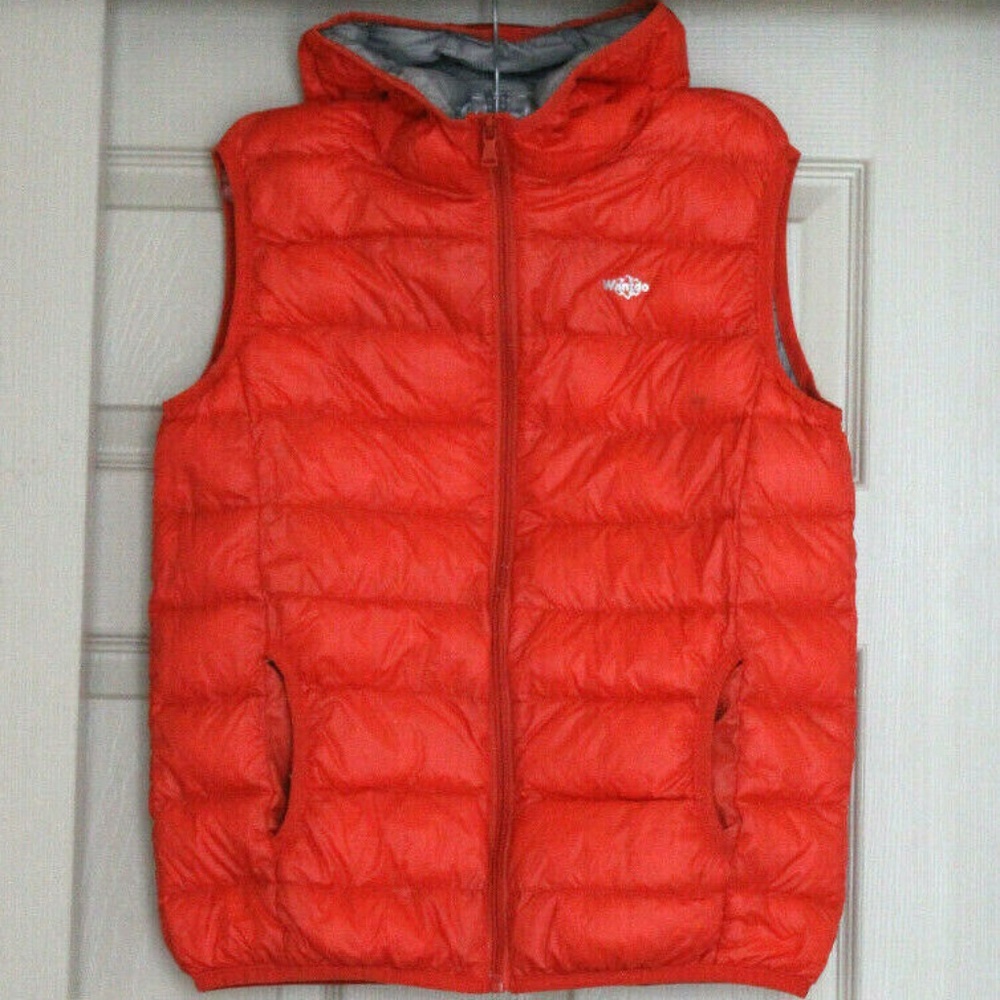 Wantdo Girl's Orange Vest 90% Duck Down Ful Zip Size-10/12